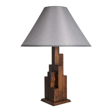 Lampada da tavolo KULE 1xE27/60W/230V grigio/marrone