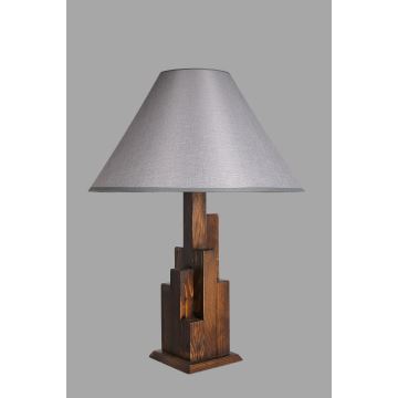 Lampada da tavolo KULE 1xE27/60W/230V grigio/marrone