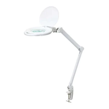 Lampada da tavolo LED dimmerabile con lente d'ingrandimento LED/10W/230V bianca