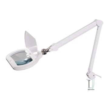 Lampada da tavolo LED dimmerabile con lente d'ingrandimento LED/12W/230V bianca