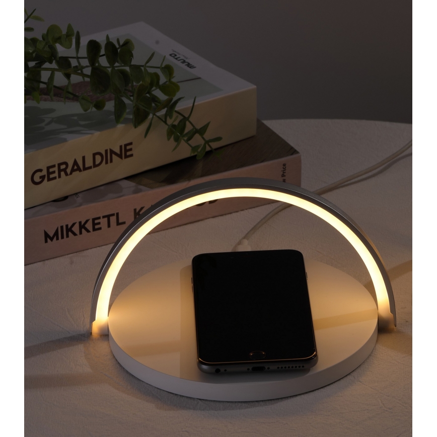 Lampada da tavolo LED dimmerabile con ricarica wireless LED/10W/230V