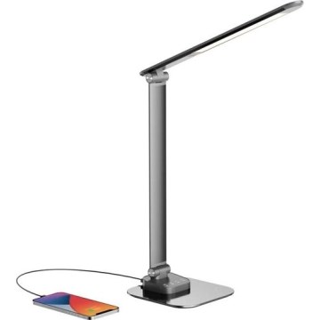 Lampada da tavolo LED dimmerabile con USB LED/7,5W/230V 3000K/4000K/5500K antracite