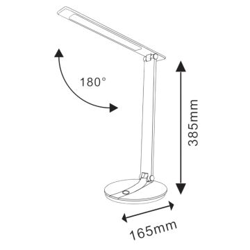 Lampada da tavolo LED dimmerabile touch SERRA LED/8W/230V bianca