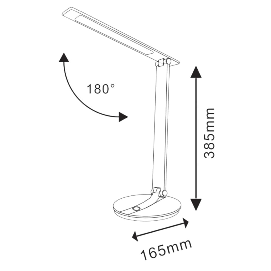 Lampada da tavolo LED dimmerabile touch SERRA LED/8W/230V bianca