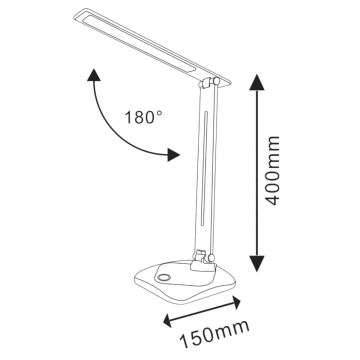 Lampada da tavolo LED dimmerabile touch TOLEDO LED/8W/230V 3000-6500K