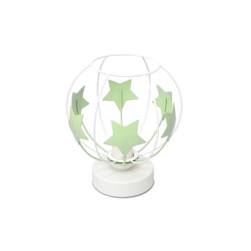 Lampada da tavolo per bambini STARS 1xE27/15W/230V verde/bianco