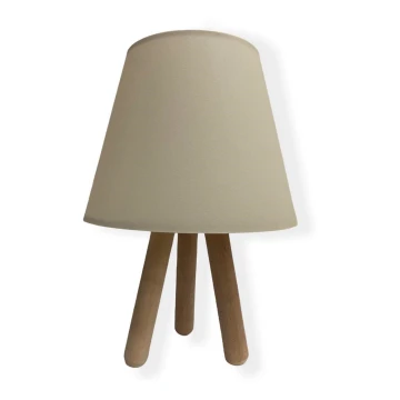 Lampada da tavolo WOOD 1xE27/60W/230V beige