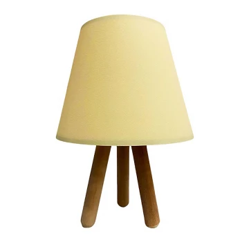 Lampada da tavolo WOOD 1xE27/60W/230V crema