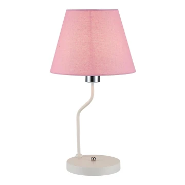 Lampada da tavolo YORK 1xE14/60W/230V rosa/bianco