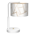 Lampada da tavolo ZIGGY 1xE27/60W/230V oro bianco