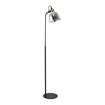 Lampada da terra ASGARD 1xE27/11W/230V grigio/nero/oro