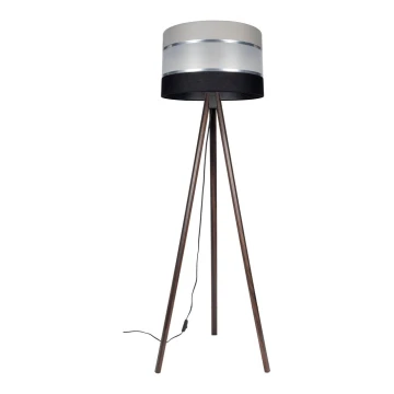 Lampada da terra CORAL 1xE27/60W/230V marrone/nero/grigio/cromo