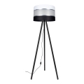 Lampada da terra CORAL 1xE27/60W/230V nero/bianco/cromo