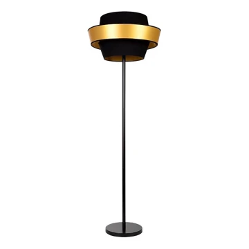 Lampada da terra PRETO GOLD 1xE27/60W/230V - certificato FSC