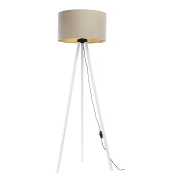 Lampada da terra STANDART 1xE27/60W/230V beige/bianco