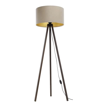 Lampada da terra STANDART 1xE27/60W/230V beige/marrone