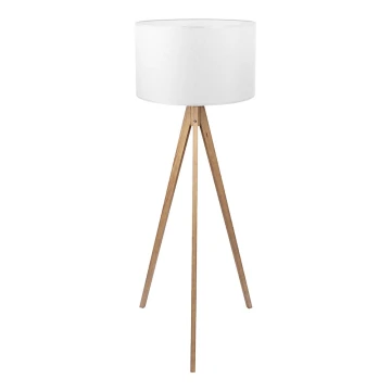 Lampada da terra TREVISO 1xE27/25W/230V bianco/legno