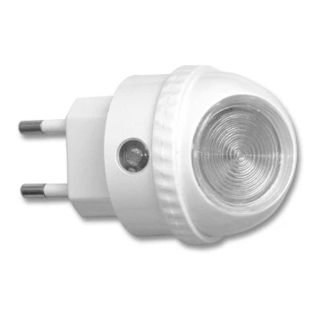 Lampada di orientamento LED con spina integrata con sensore LED/1W/230V