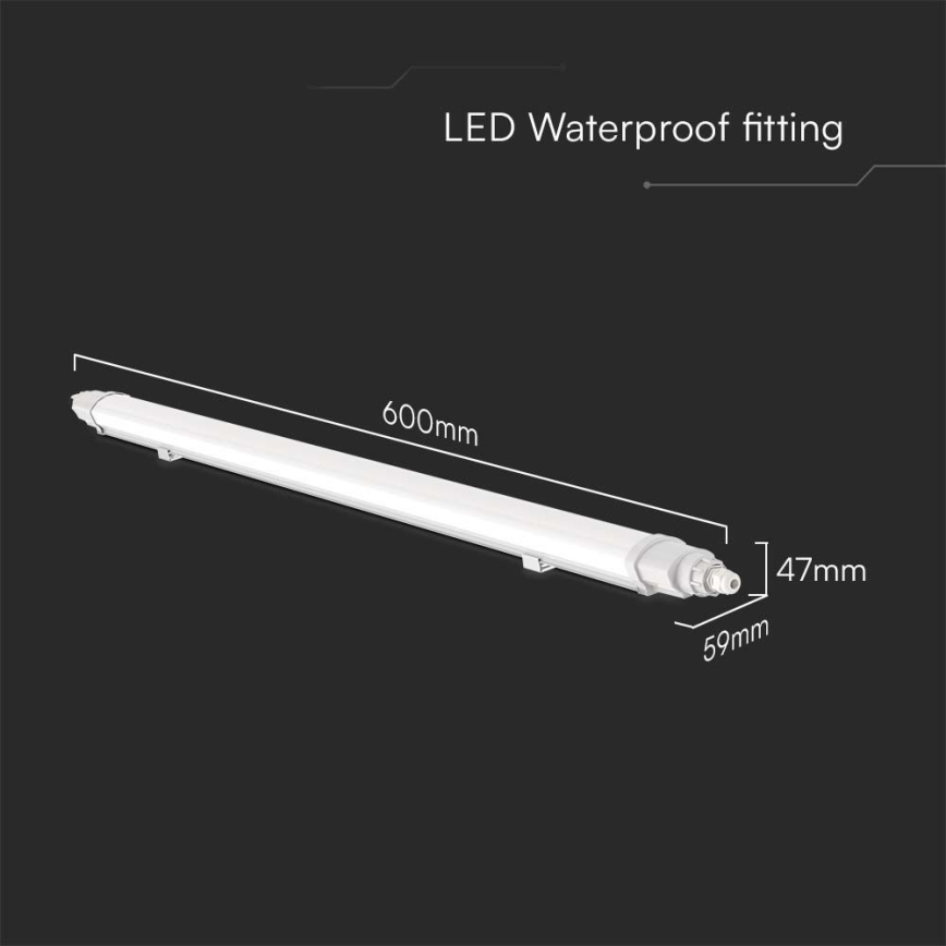 Lampada fluorescente tecnica LED LED/18W/230V 4000K IP65 60 cm