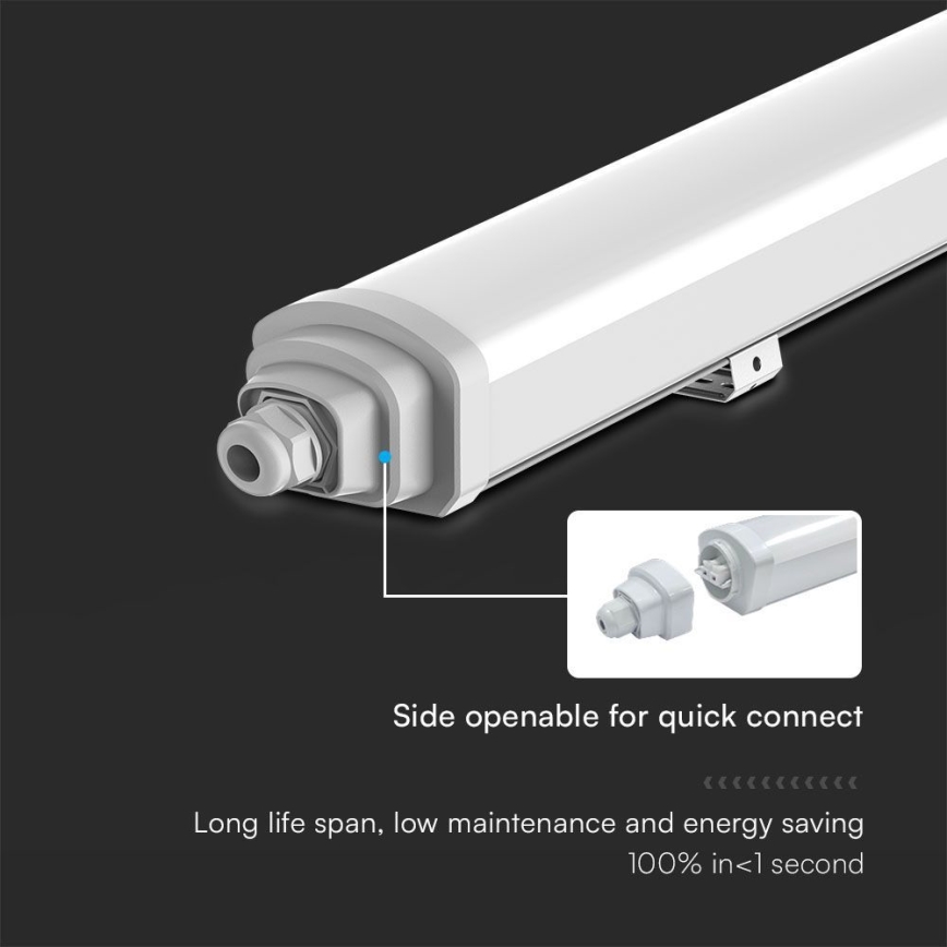 Lampada fluorescente tecnica LED SAMSUNG CHIP LED/18W/230V 4000K IP65 60 cm