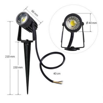 Lampada LED da esterno LED/3W/85-264V IP67