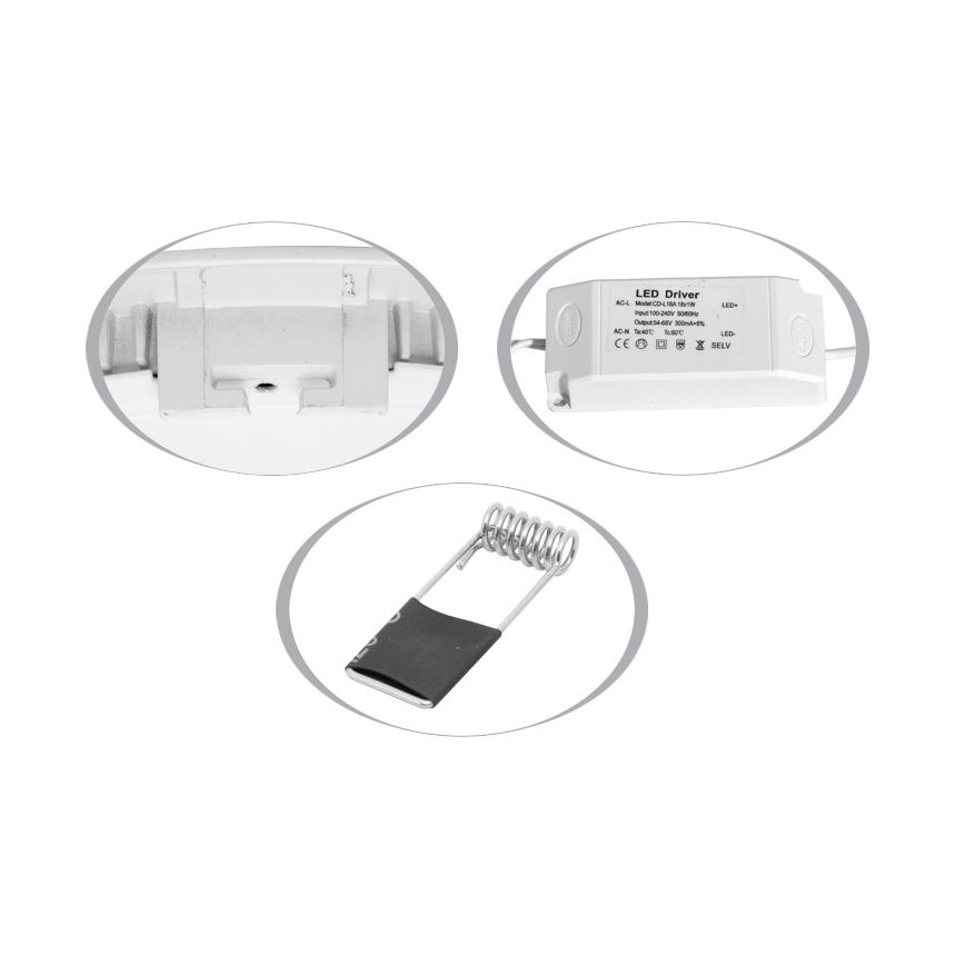 Lampada LED da incasso per bagni RAFA LED/12W/230V 4100K IP44