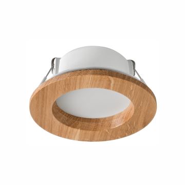 Lampada LED da incasso WOODY SPOT LED/5,5W/230V 4000K quercia ø 10 cm