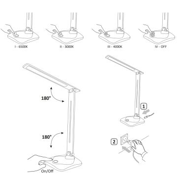 Lampada LED da tavolo TOLEDO LED/8W/230V