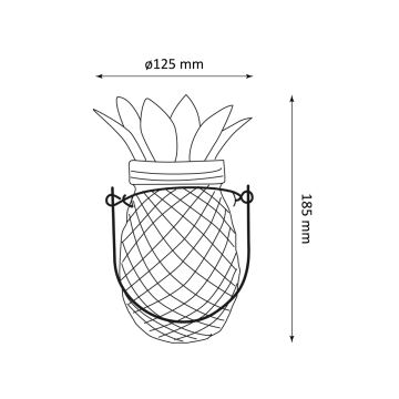 Lampada LED solare JAR LED/1,2V IP44 ananas