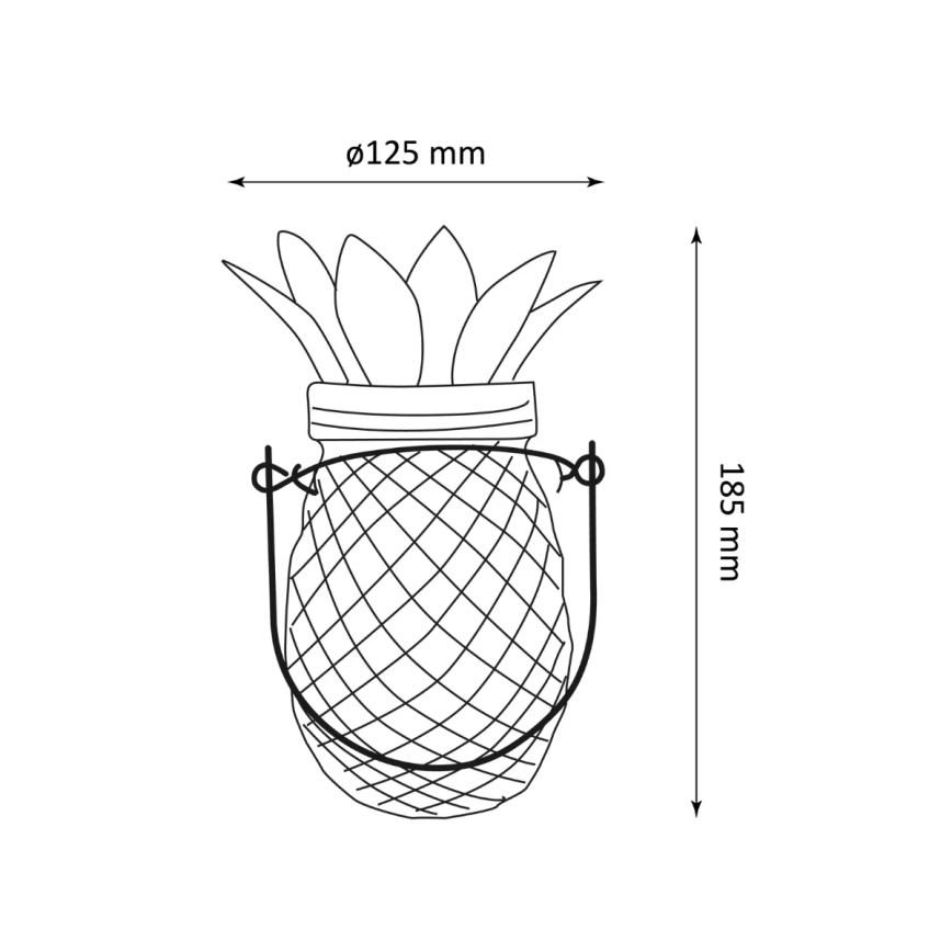 Lampada LED solare JAR LED/1,2V IP44 ananas