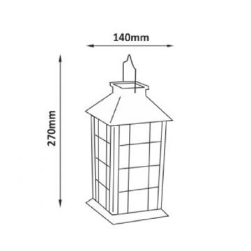 Lampada LED solare LED/1,2V IP44 patina