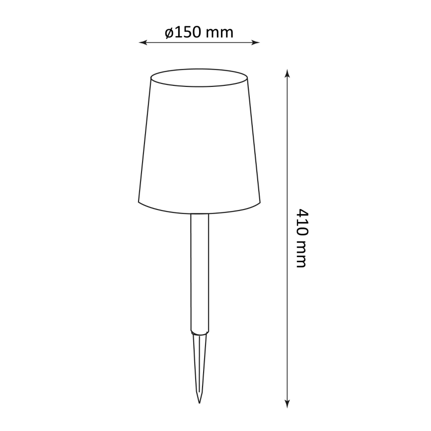 Lampada LED solare RUMBA LED/1,2V IP44