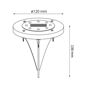 Lampada LED solare SOL LED/1,2V IP44