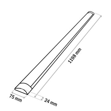 Lampada LED sottopensile QTEC LED/36W/230V 120 cm bianco