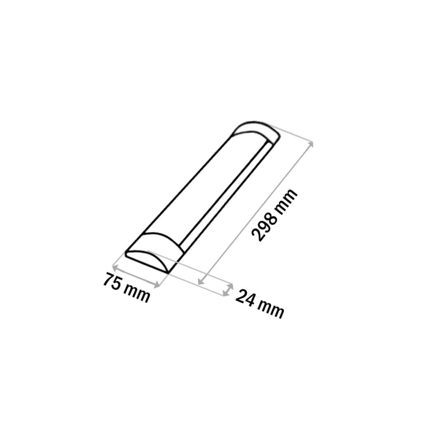 Lampada LED sottopensile QTEC LED/9W/230V 30 cm bianco