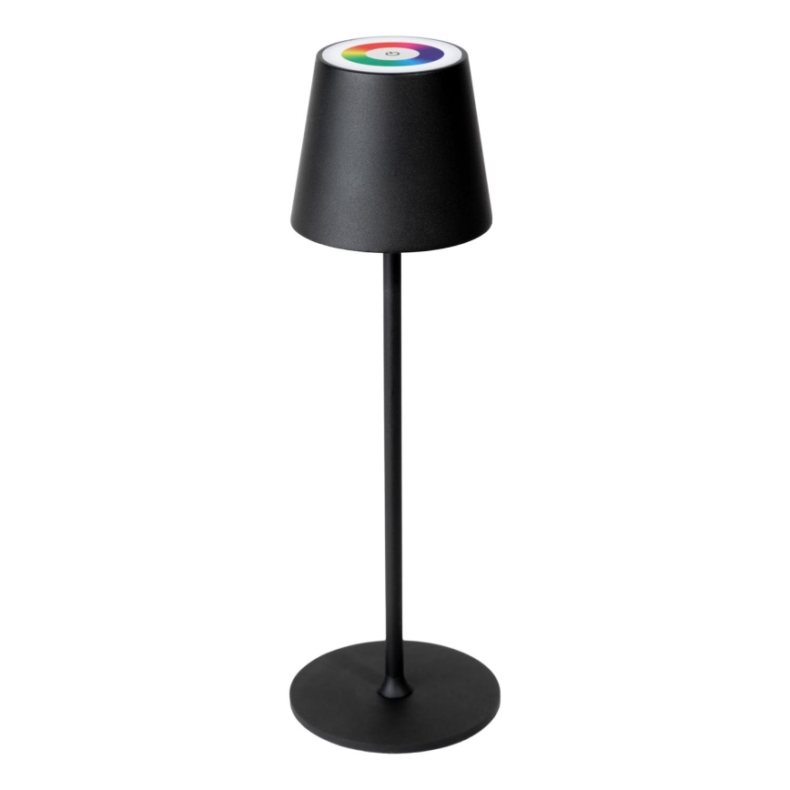 Lampada ricaricabile per esterni LED RGBW Dimmerabile LED/4W/4000 mAh 3000/4000/5500K IP44 nero