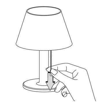 Lampada solare dimmerabile a LED VIOLA LED/3,7V IP44