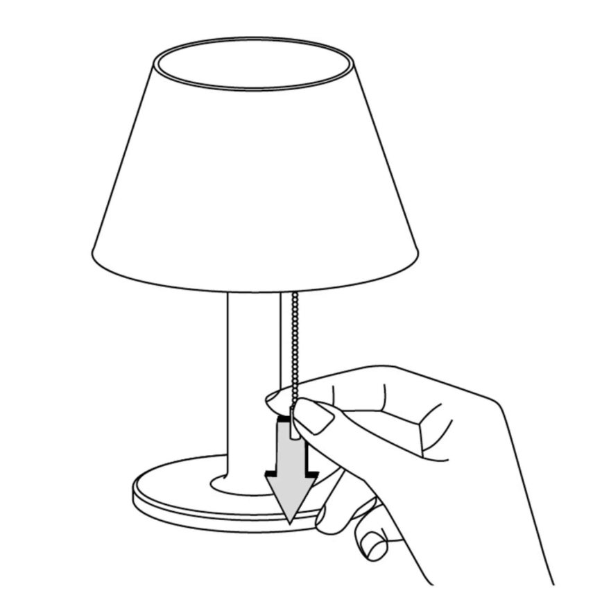 Lampada solare dimmerabile a LED VIOLA LED/3,7V IP44