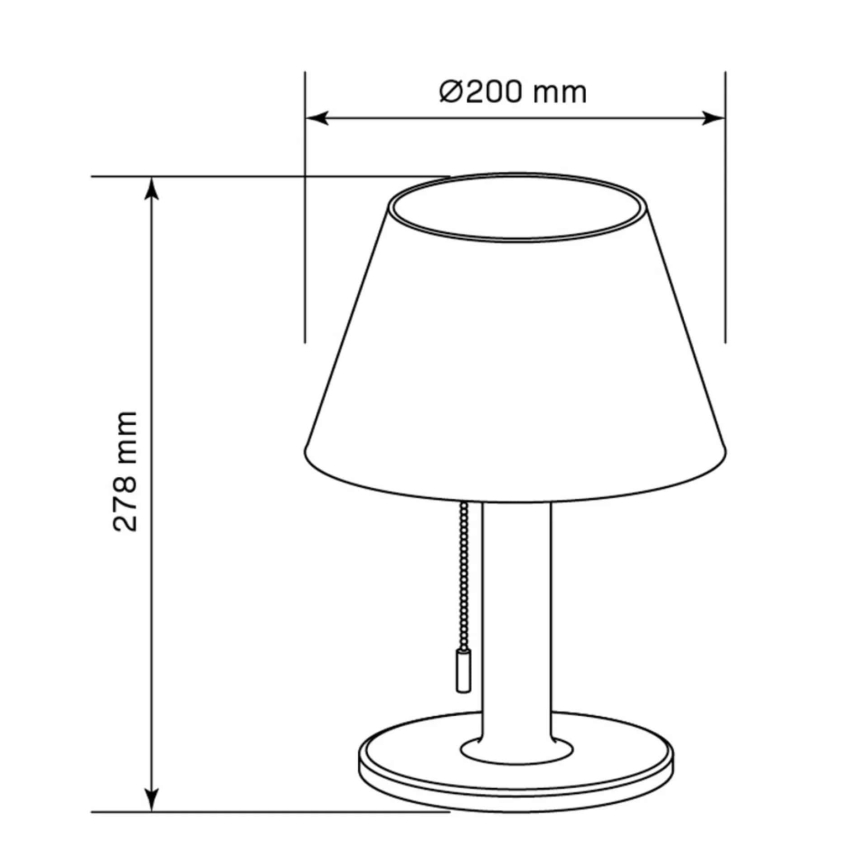 Lampada solare dimmerabile a LED VIOLA LED/3,7V IP44