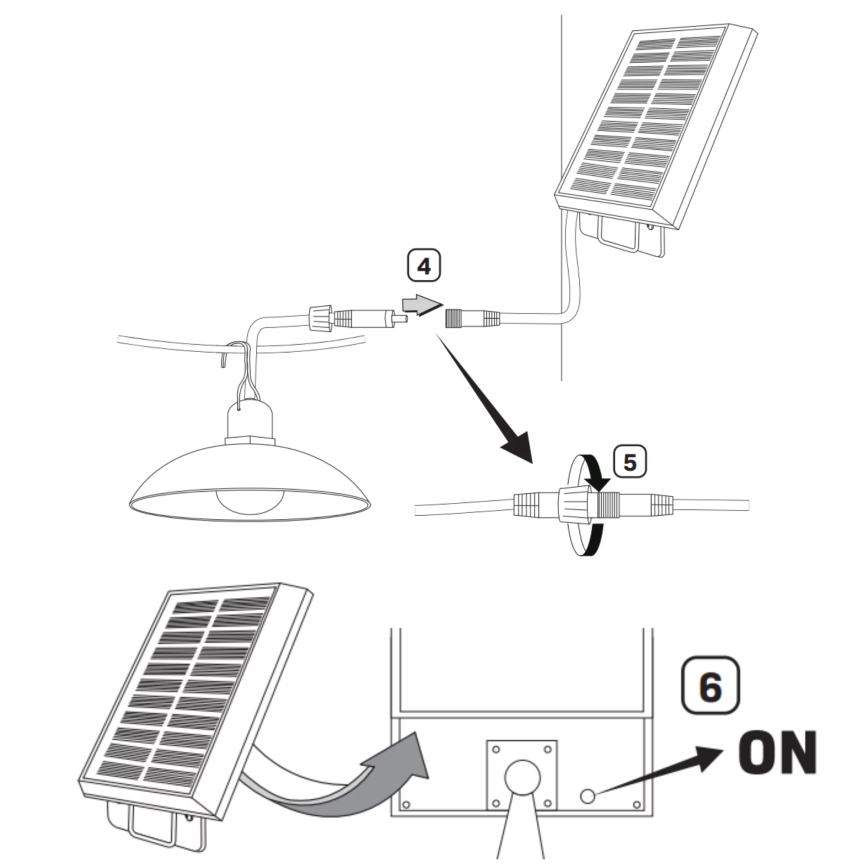 Lampada solare LED CELINA LED/1,8W/3,7V IP44 + telecomando