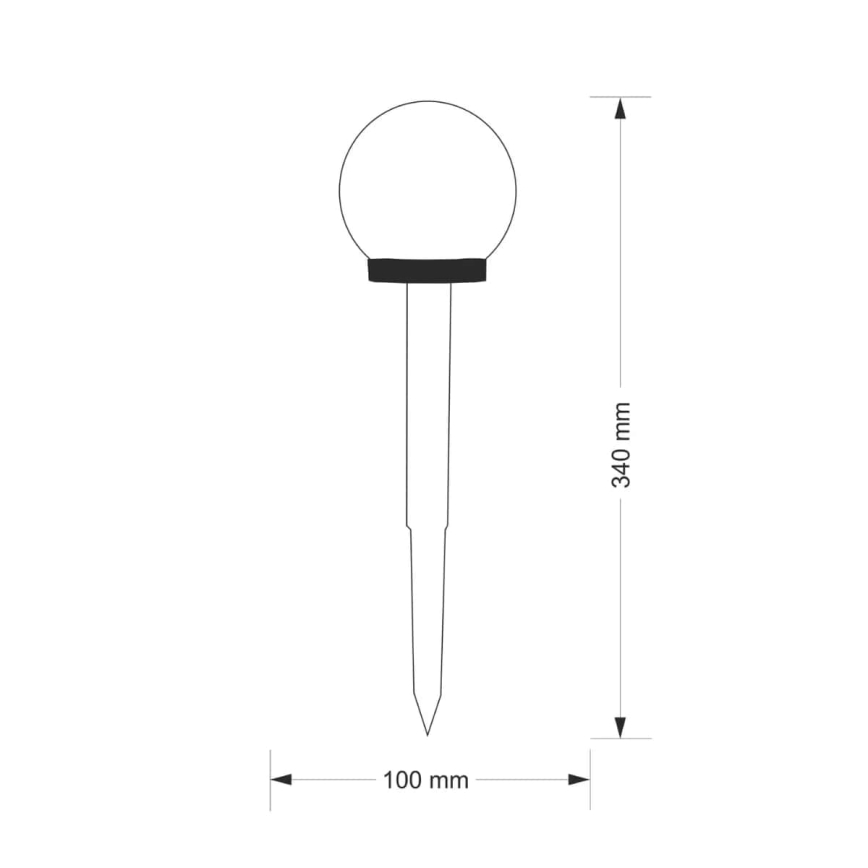 Lampada solare LED KULA LED/1,2V IP44