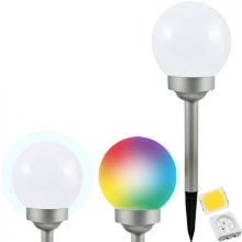 Lampada solare LED RGB BALL LED/0,2W/AA 1,2V/600mAh IP44
