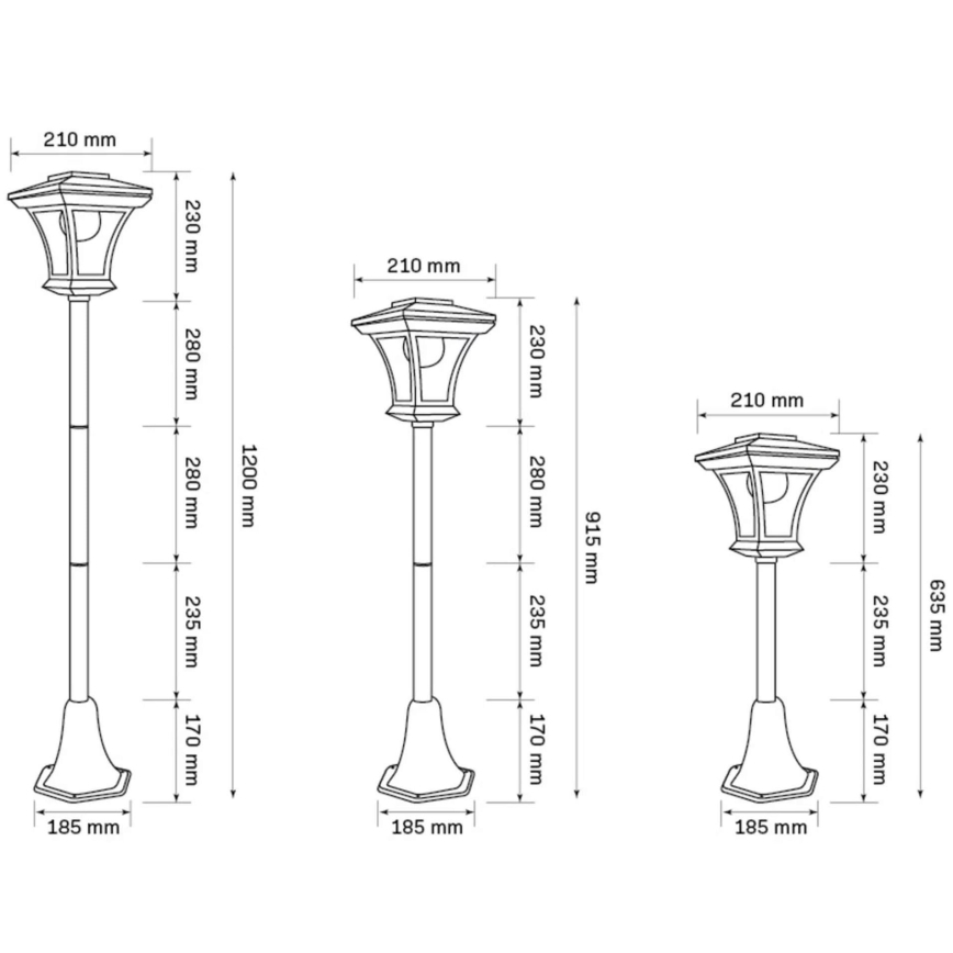 Lampada solare LED TIRANA LED/1,6W/5V IP44