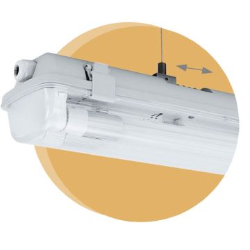 Lampada tecnica fluorescente LIMEA T8 2xG13/10W/230V IP65 1500mm