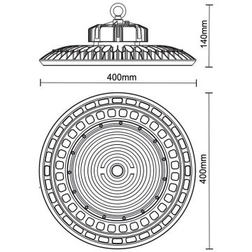 Lampada tecnica LED UFO HIGHBAY LED/200W/230V 5000K IP65