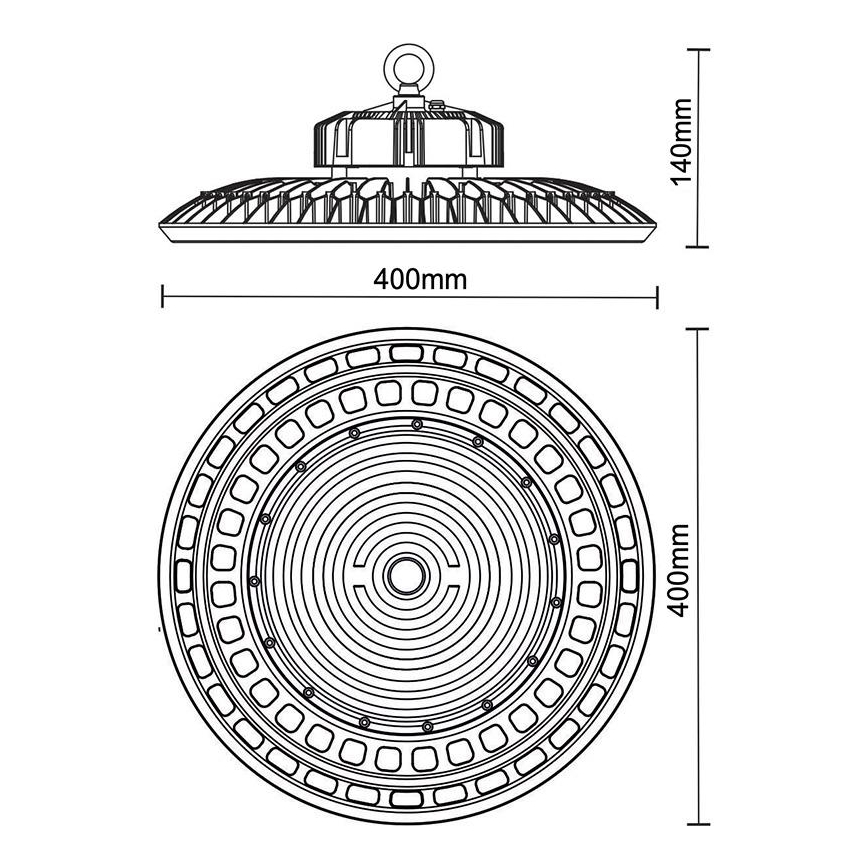 Lampada tecnica LED UFO HIGHBAY LED/200W/230V 5000K IP65