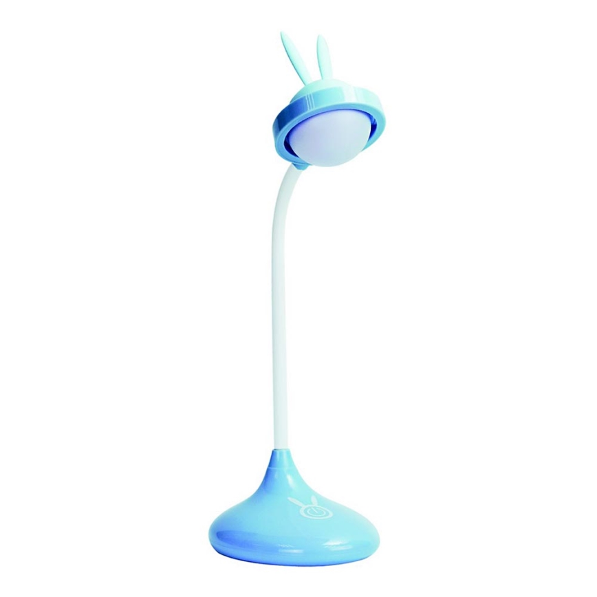 Lampada touch LED per bambini RABBIT LED/0,4W/5V 3000/6500K blu + USB