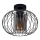 Lampadario a plafone CORRINI 1xE27/60W/230V diametro 25 cm nero/grigio