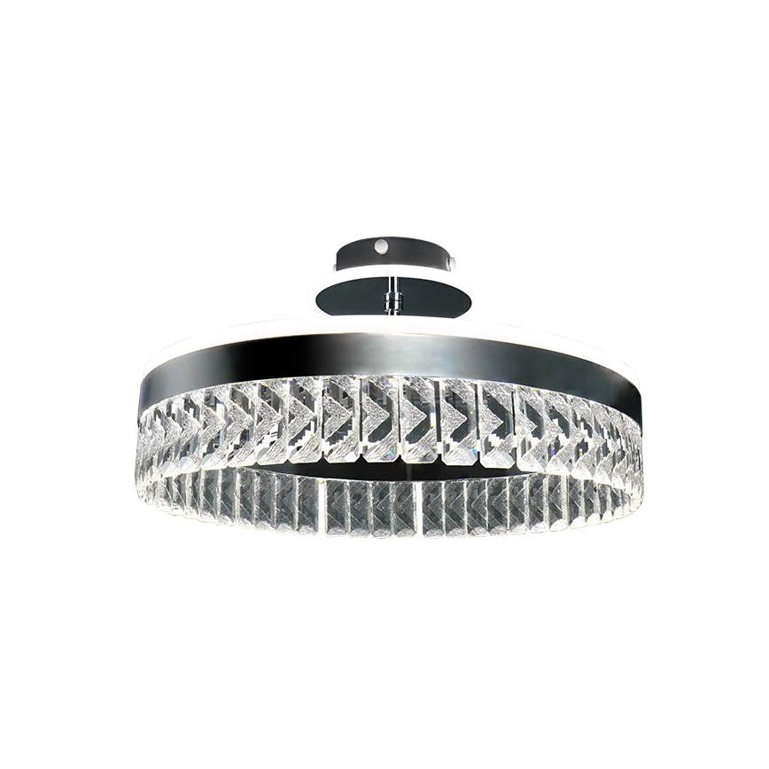 LED Dimmerabile cristallo Lampadario a plafone LED/75W/230V 3000-6500K cromo + telecomando