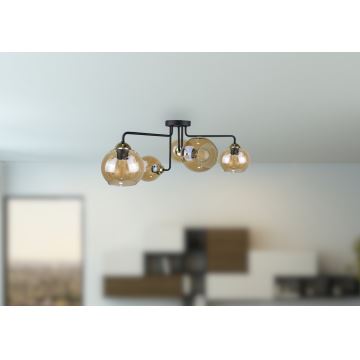 Lampadario a plafone MONDE GOLD 5xE27/60W/230V